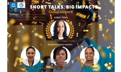 Científica Elvira Casasola ganó primer lugar en competencia Short Talks, Big Impacts