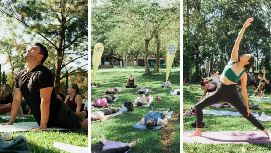 Clase de yoga con Happy People 2025 en Guatemala