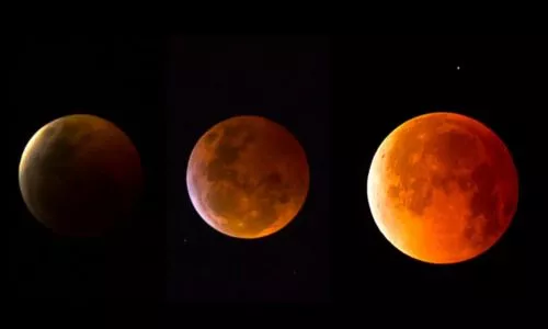 Fotos del eclipse lunar total en Guatemala 13 y 14 marzo 2025 Ricky López Bruni