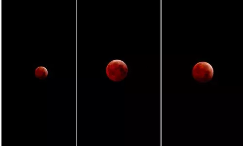 Fotos eclipse lunar total en Guatemala 13 y 14 marzo 2025 Luis Alfaro