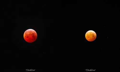 Fotos eclipse lunar total en Guatemala 13 y 14 marzo 2025 Orlando Rukal
