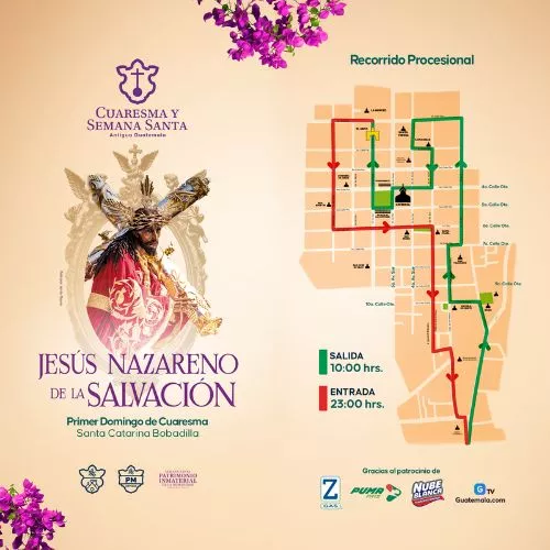 Procesión Primer Domingo Cuaresma Antigua Guatemala 9 de marzo 2025