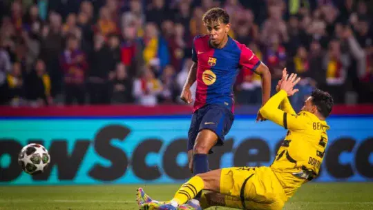 Lamine Yamal contra el Dortmund