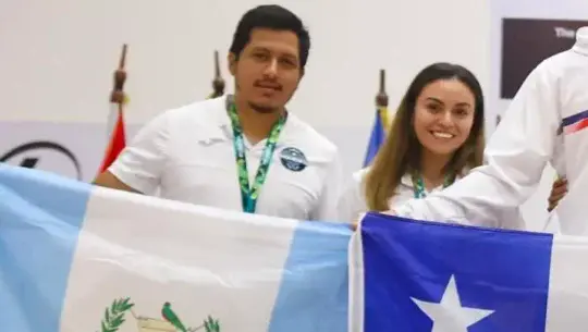 Edwin Galicia y Gabriela Martínez de raquetbol