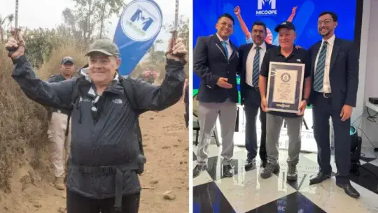Jaime Viñals logró el Récord Guinness de 14 volcanes en 15 días, en 2025