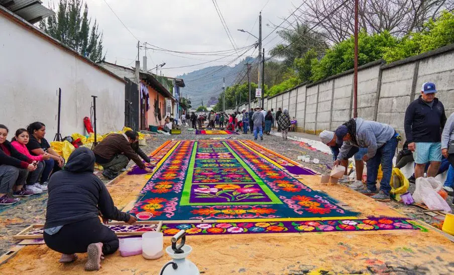 Lugares para ver alfombras en Antigua Guatemala