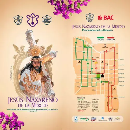 Procesión Antigua Guatemala Domingo de Ramos 13 de abril 2025