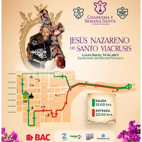 Procesión Antigua Guatemala Lunes Santo 14 de abril 2025