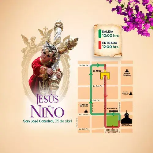 Procesión Jesús Niño Sábado 5 de abril 2025 Antigua Guatemala