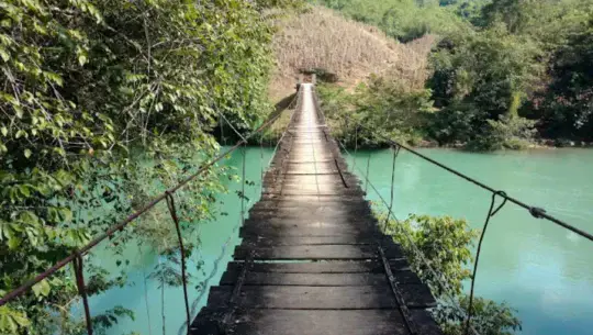 Puente hamaca de San Marcos Chimau