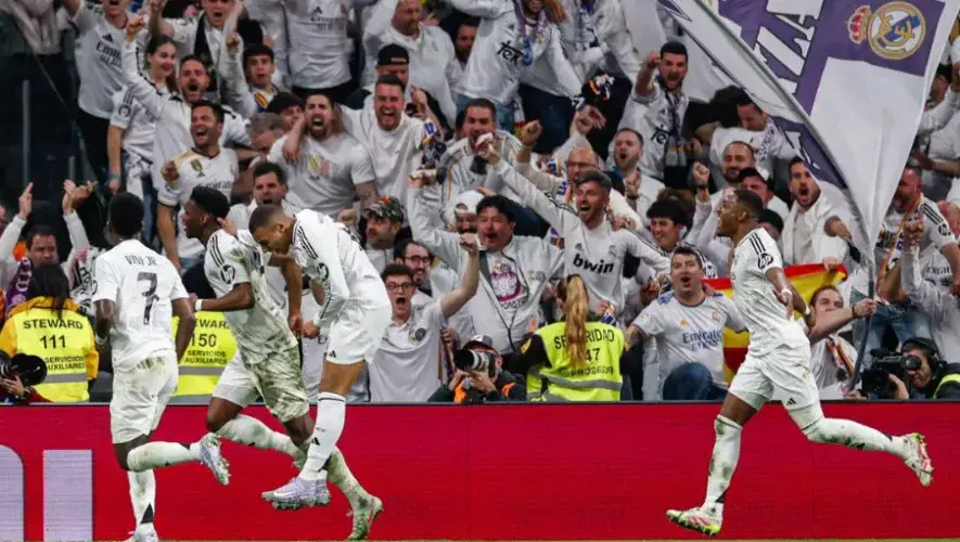 Celebración jugadores del Real Madrid