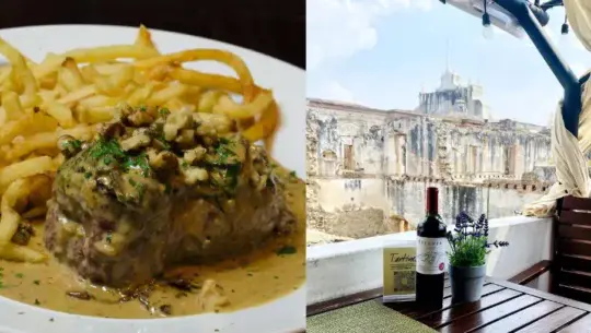 Tartines comida francesa en Antigua Guatemala
