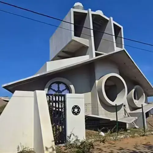 casa de star wars en el paredón