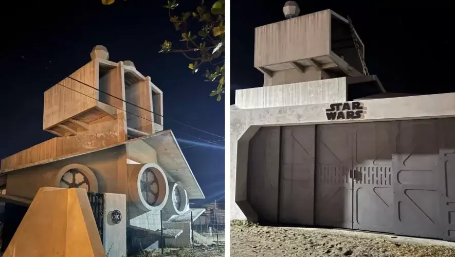 casa de star wars en el paredón