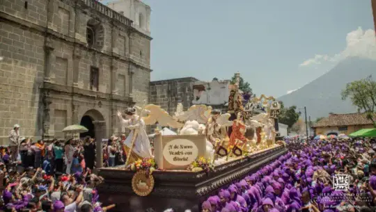 procesión quinto domingo de cuaresma 2025 en antigua guatemala