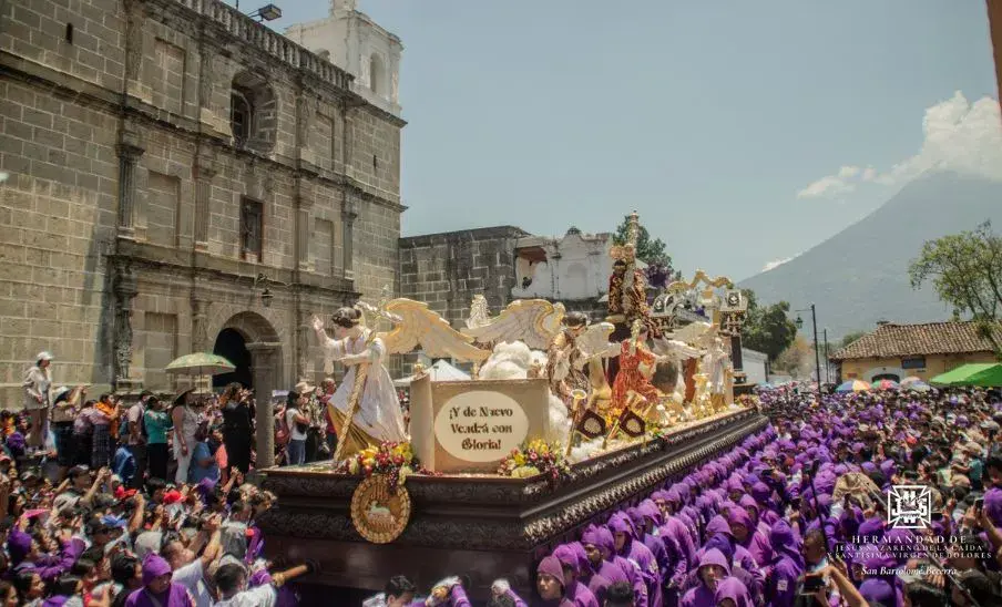Quinto Domingo de Cuaresma en Antigua Guatemala 2025: fotos y desarrollo del cortejo procesional