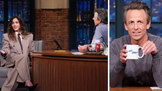 Adria Arjona fue entrevistada en el show de Seth Meyers