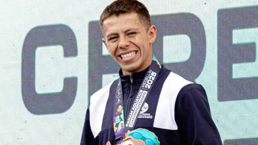 Kevin García ganó dos medallas históricas en el Panam Aquatics Medellín 2025