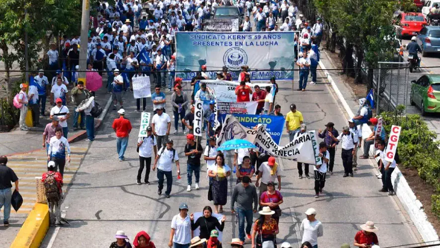Marcha del Día del Trabajo 2025 en Guatemala: recorrido y rutas alternas