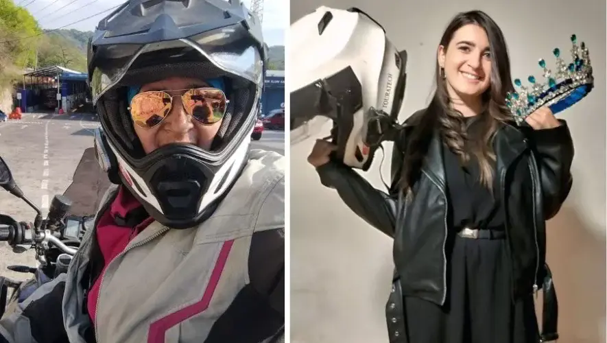 Melanie Solórzano, señora Huehuetenango completó travesía en moto a Panamá