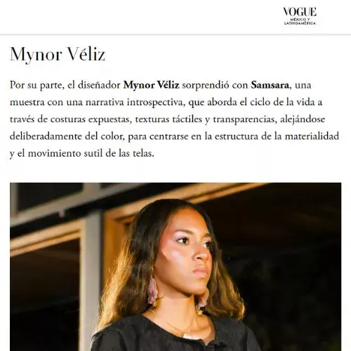 Mynor Véliz, Vogue México destacó a 3 diseñadores guatemaltecos