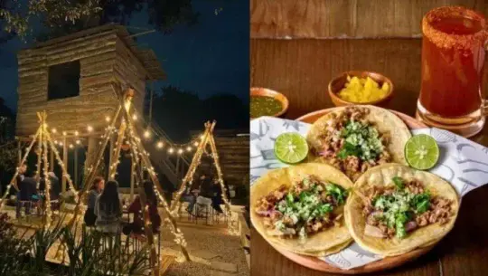Suculentas Bar and Grill, restaurante en San Lucas con mesas al aire libre