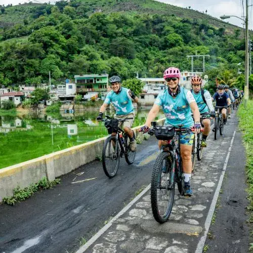 Un Paseo en bicicleta en Amatitlán con BiciRuta 502