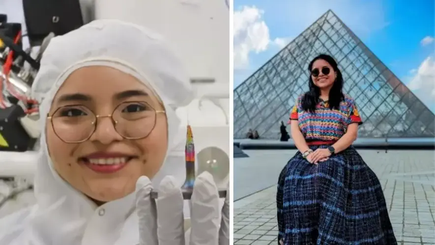 Yucely Beb, originaria de Cobán que destaca en la mecatrónica en Francia