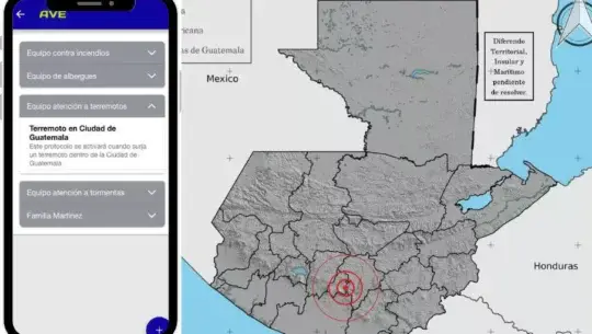 App Ave Personalizado de alertas sobre sismos que afecten Ciudad Guatemala