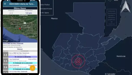 App del Insivumeh alertas de sismos en Guatemala
