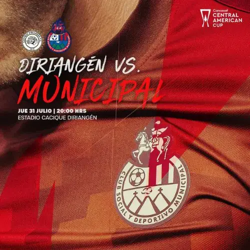 Diriangén vs Municipal jornada 1 Copa Centroamericana 2025