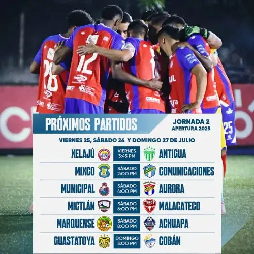 Jornada 2 del Torneo Apertura 2025 Programación