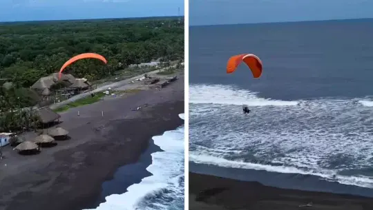 Vuelo en paramotor en El Paredón