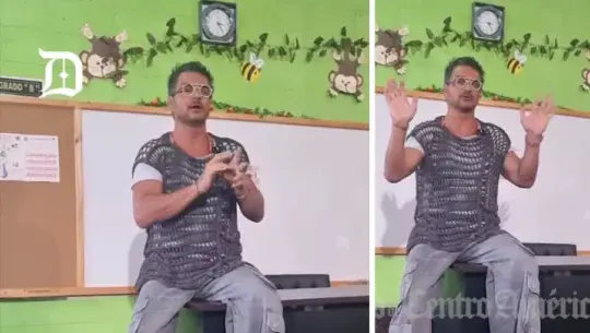 Ricardo Arjona se reunió con sus exalumnos de la escuela de Zona 18 donde impartió clases