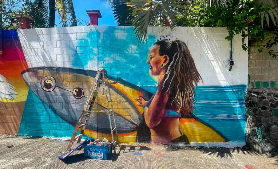 murales artísticos en El Paredón