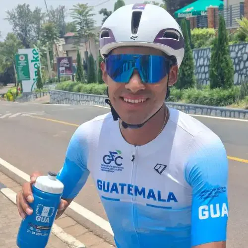 Sergio Chumil en el Mundial de Ciclismo 2025