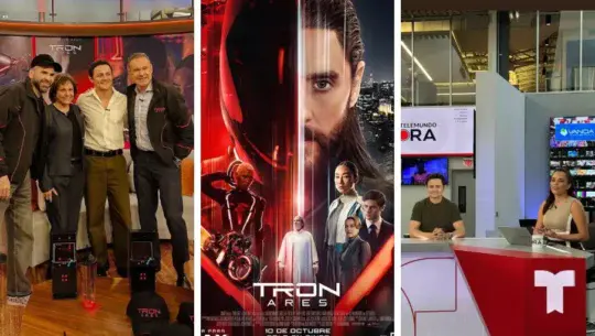 Arturo Castro visitó Telemundo y Univisión