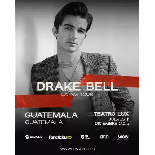 Concierto de Drake Bell Guatemala 2025