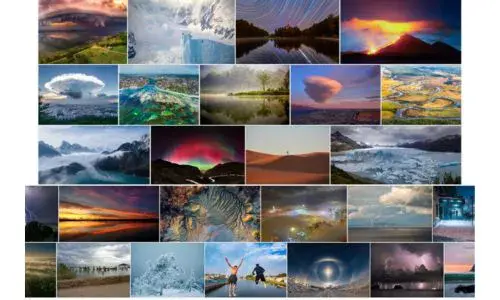 Fotografía del volcán de Pacaya de Cindy Lorenzo ganadora WMO