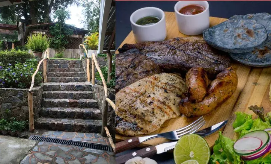Grand Cowboys Steak House, restaurante al aire libre en Sacatepéquez