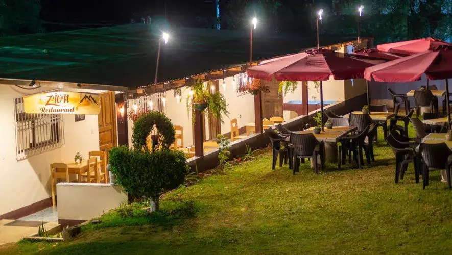 Restaurante zion ai aire libre cerca de Guatemala