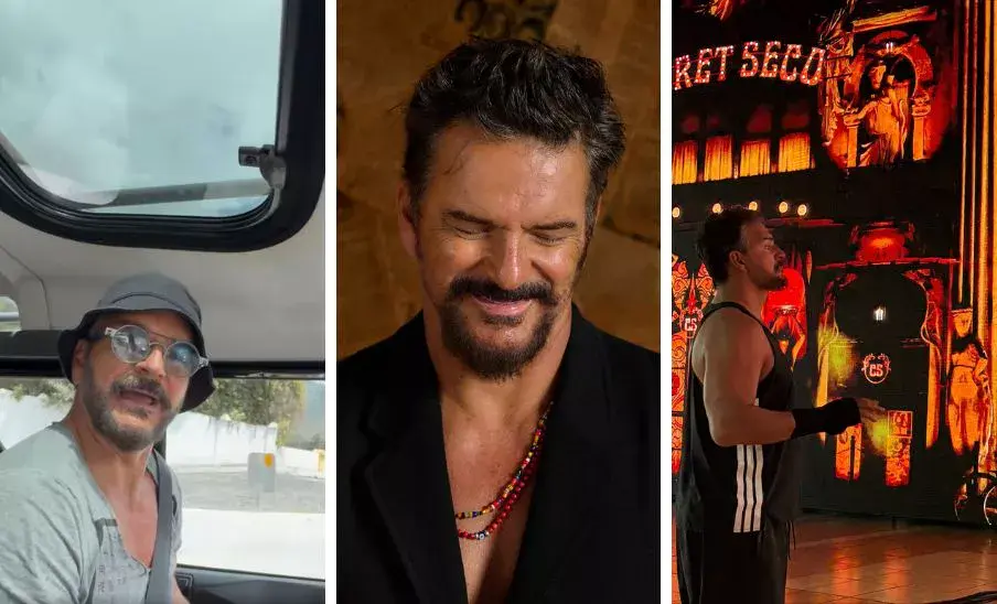 Ricardo Arjona ensaya en Antigua Guatemala antes de sus conciertos en Guatemala
