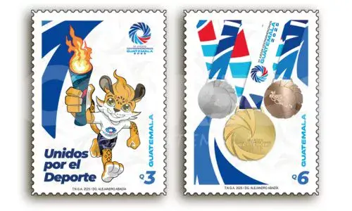 Sellos postales Juegos Centroamericanos 2025