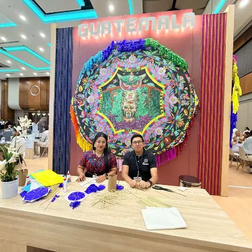 stand de Guatemala en la feria CATM 2025