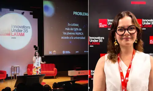 Ana Aquino en MIT Innovators Under 35 LATAM 2025