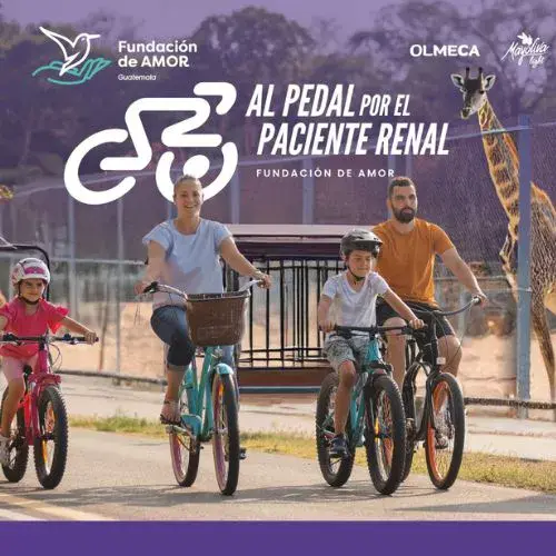 Bicitour Al Pedal por el Paciente Renal 2025 en Guatemala