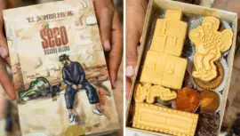 Caja de dulces típicos inspirada en la residencia de Ricardo Arjona