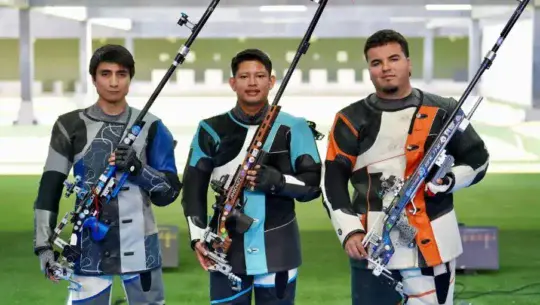 Douglas Oliva obtuvo la medalla de oro en Tiro Deportivo en los Juegos Bolivarianos 2025