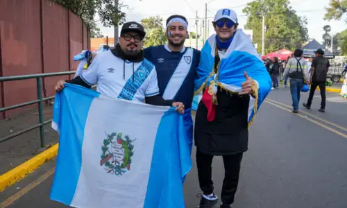 El ambiente en El Trébol la previa Guatemala vs Panamá