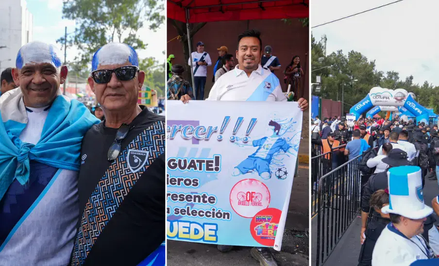 El ambiente en El Trébol previo al partido Guatemala vs Panamá, hoy 13 de noviembre